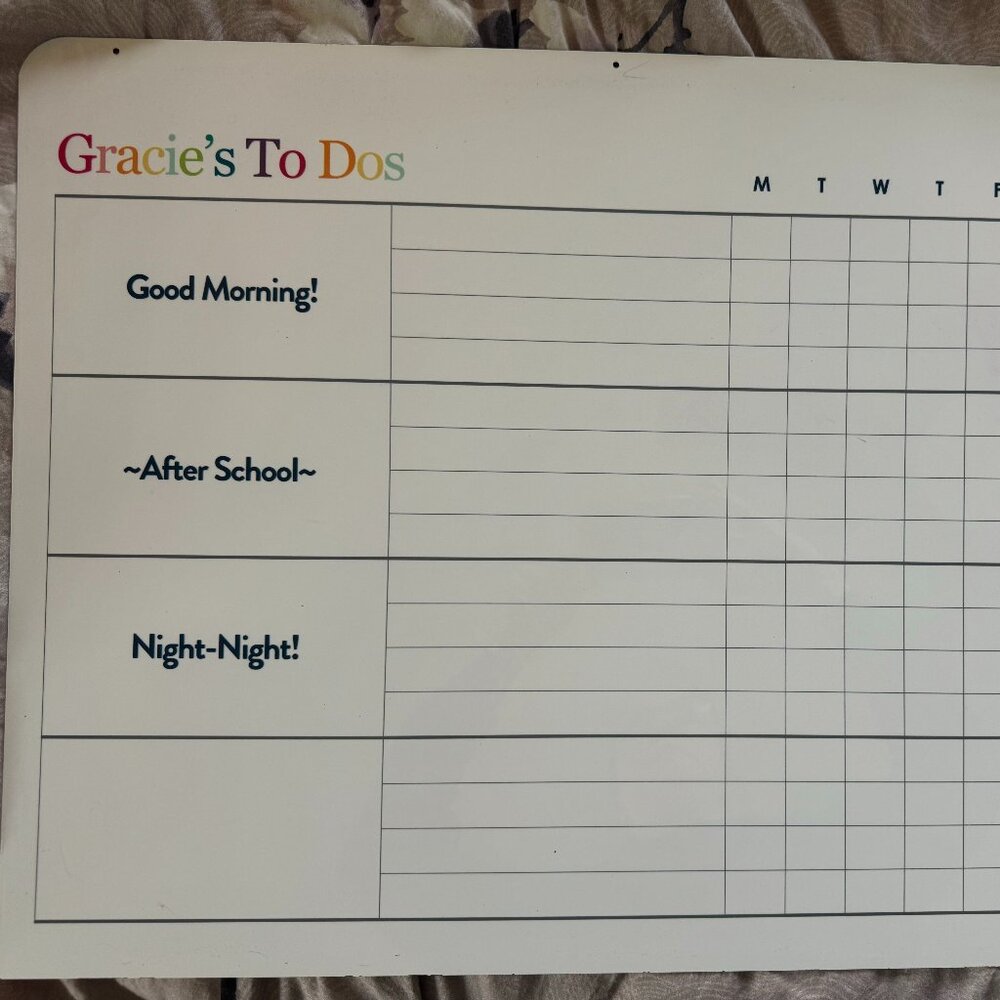 Erin Condre -GRACIE's To Dos customized insert piece only. Have a Gracie? CUTE!